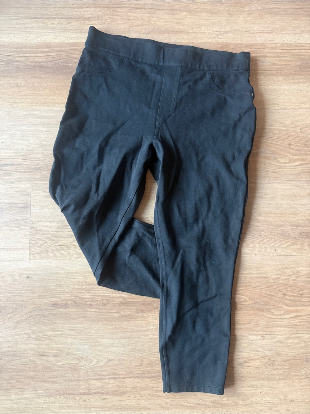 SPANX Black Slim Knit Pants